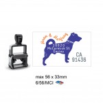 Multi Color Self Inking Stamp 5206, 56x33MM